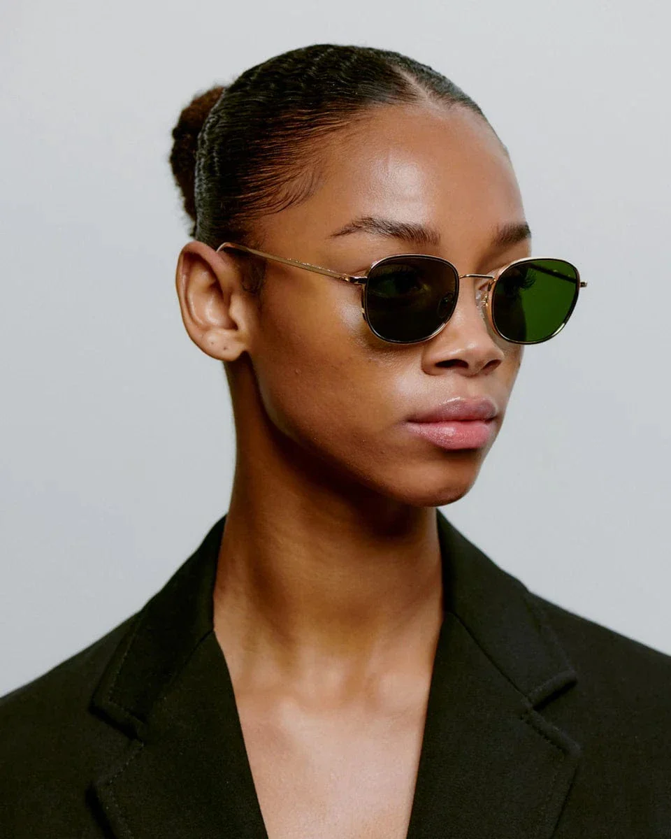 A.Kjaerbede Hello Sunglasses Gold - Image 4