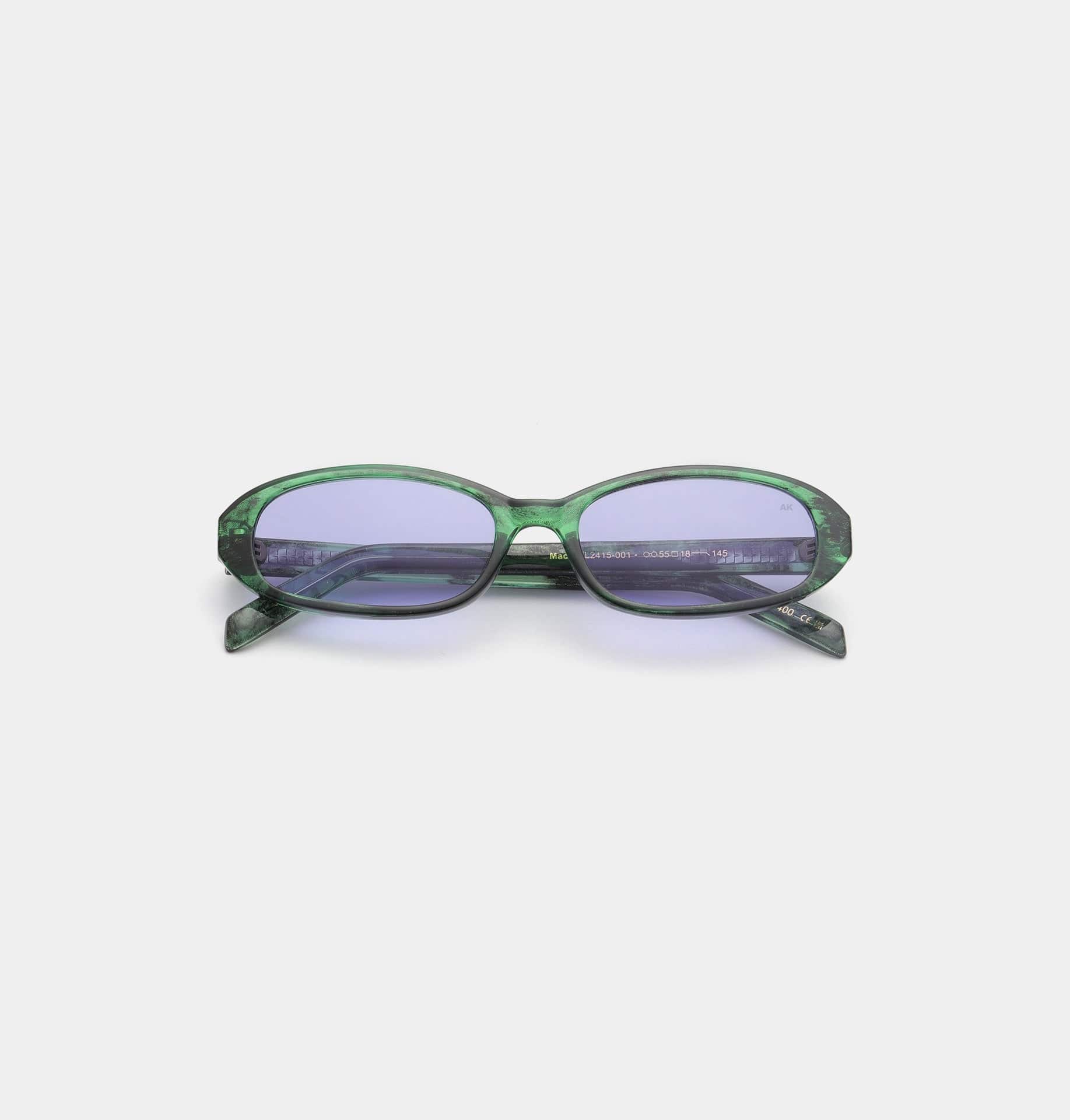 A.Kjaerbede Macy Sunglasses Green Marble Transparent - Image 3