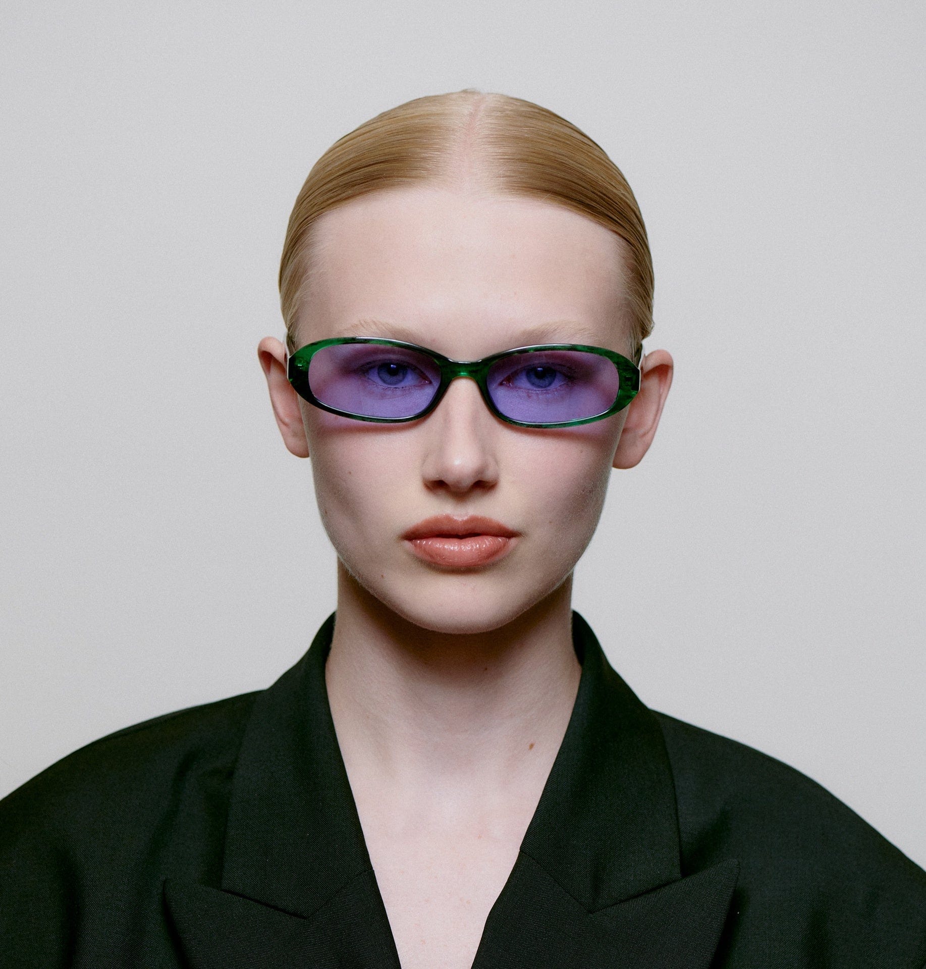 A.Kjaerbede Macy Sunglasses Green Marble Transparent - Image 4