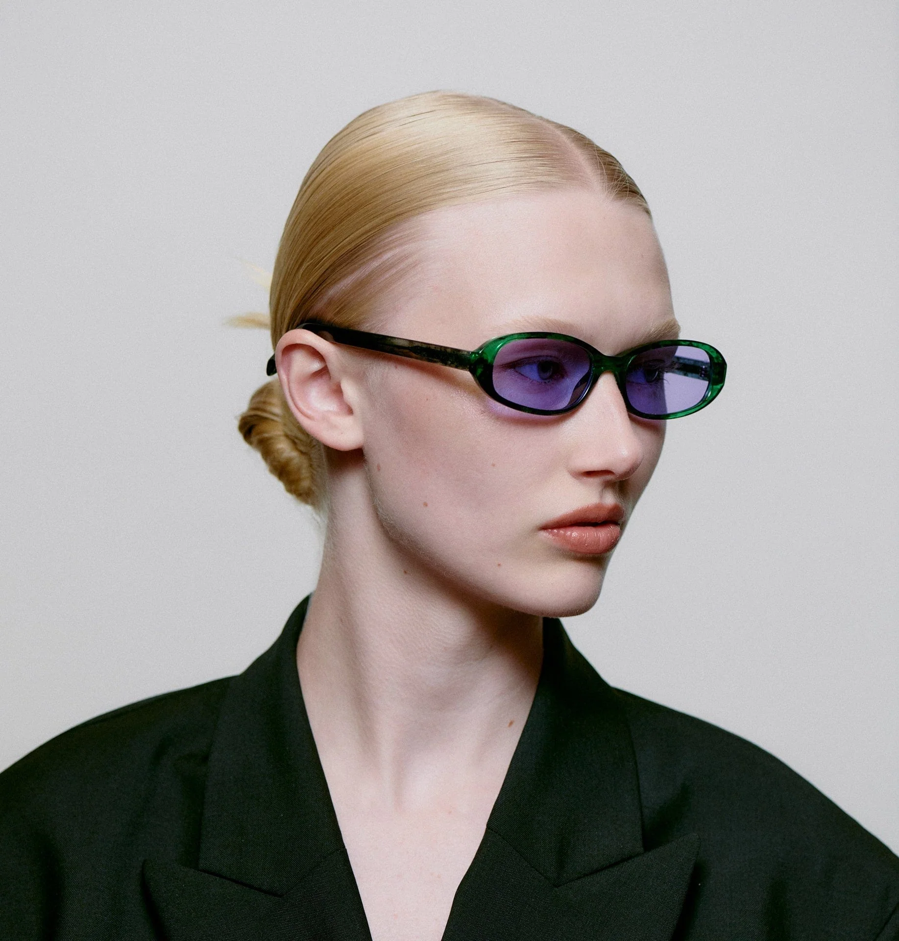 A.Kjaerbede Macy Sunglasses Green Marble Transparent - Image 5