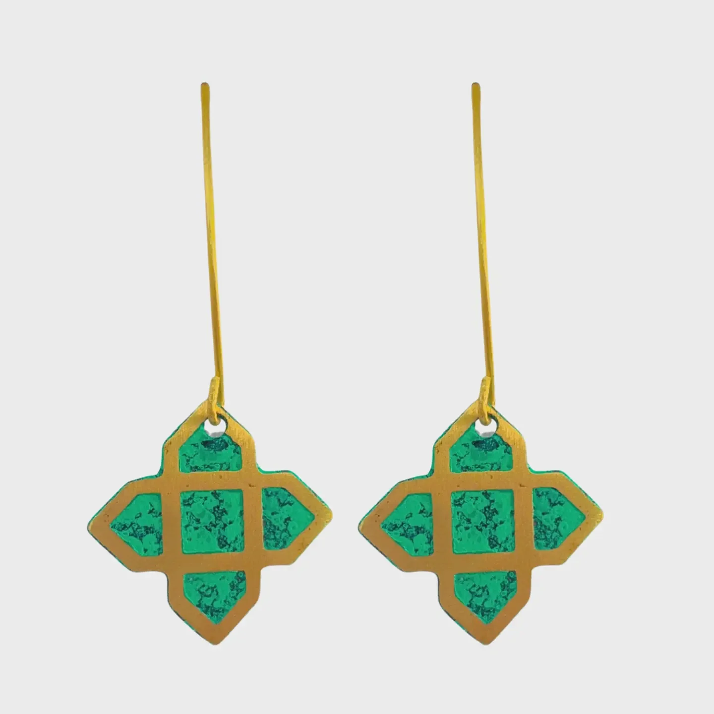 Anita Hook Earrings Green