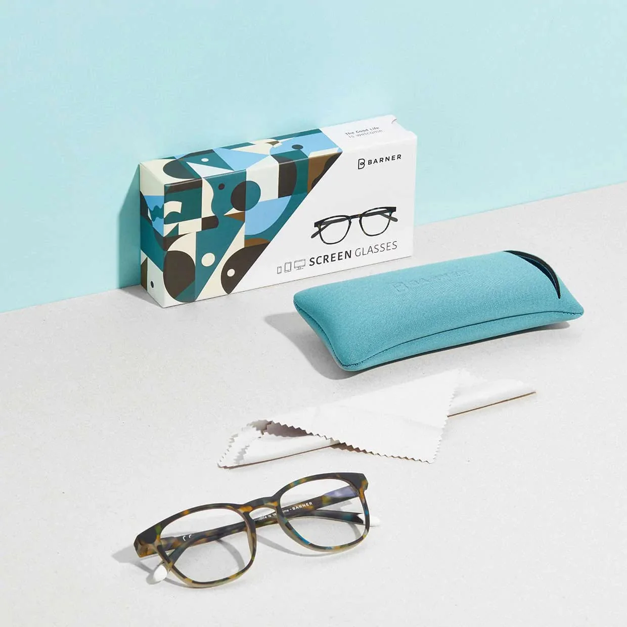 Barner Reading Glasses Dalston Blue Tortoise - Image 3