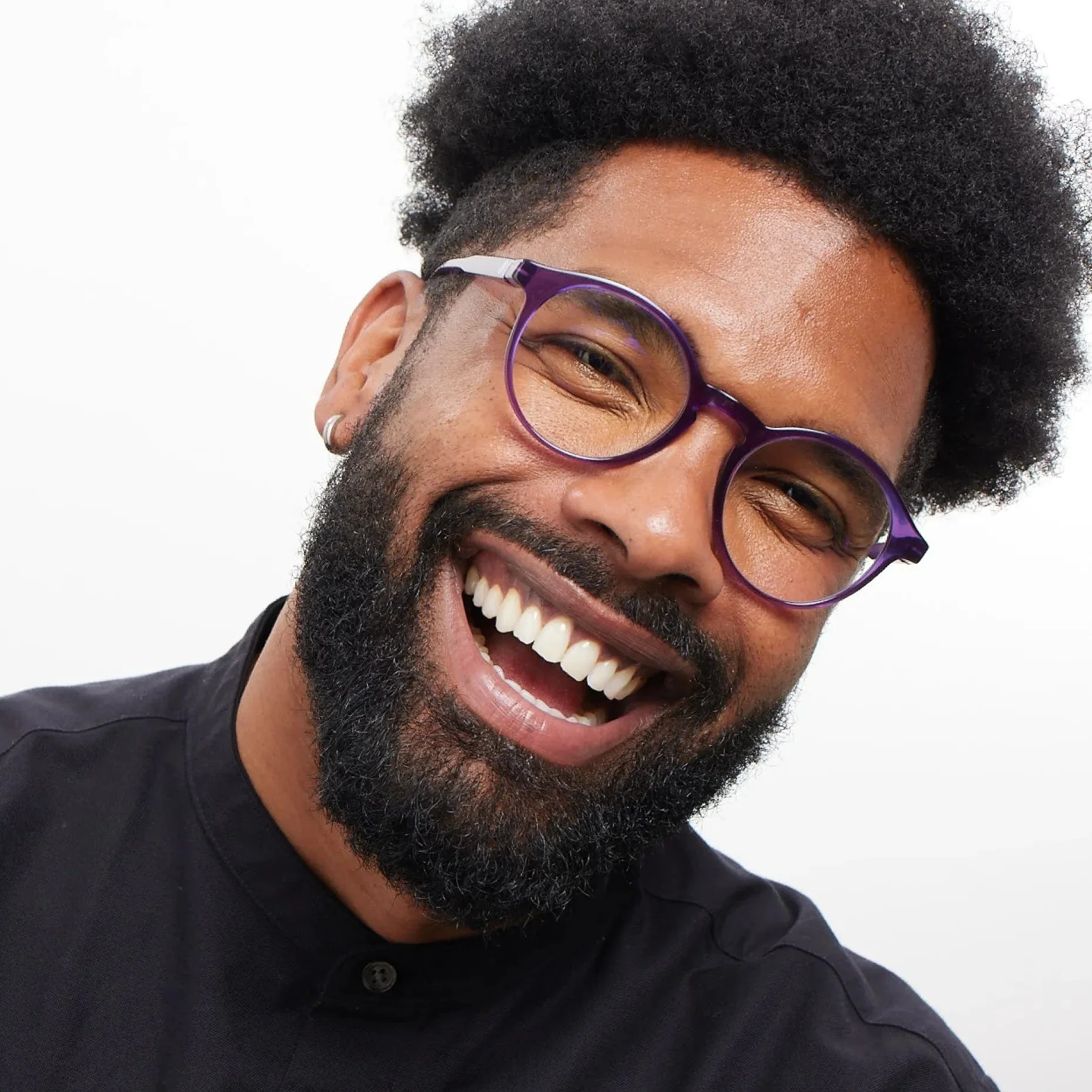 Barner Reading Glasses Le Marais Glossy Midnight Plum - Image 3