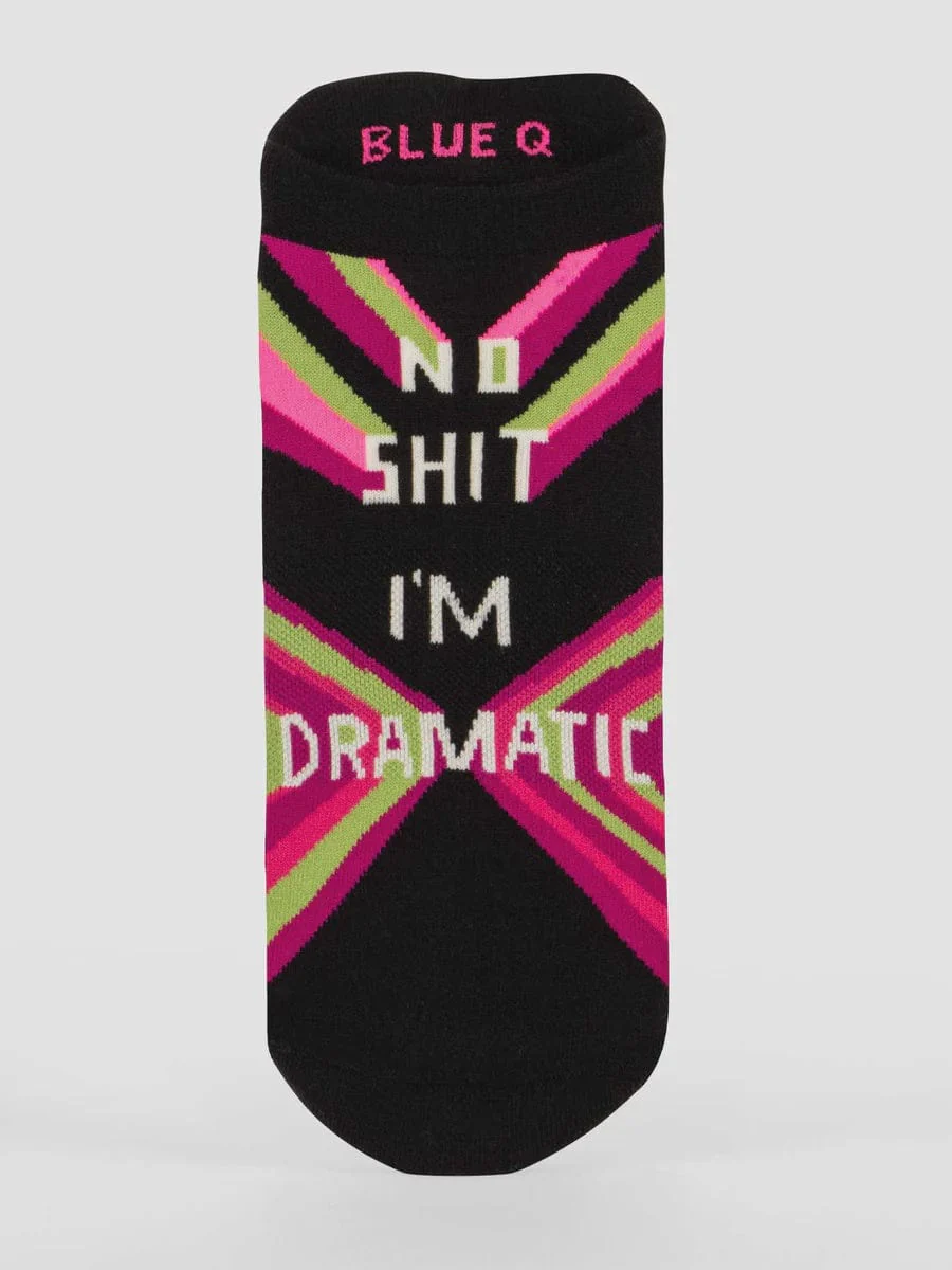 Blue Q No Sh*t I'm Dramatic Sneaker Socks