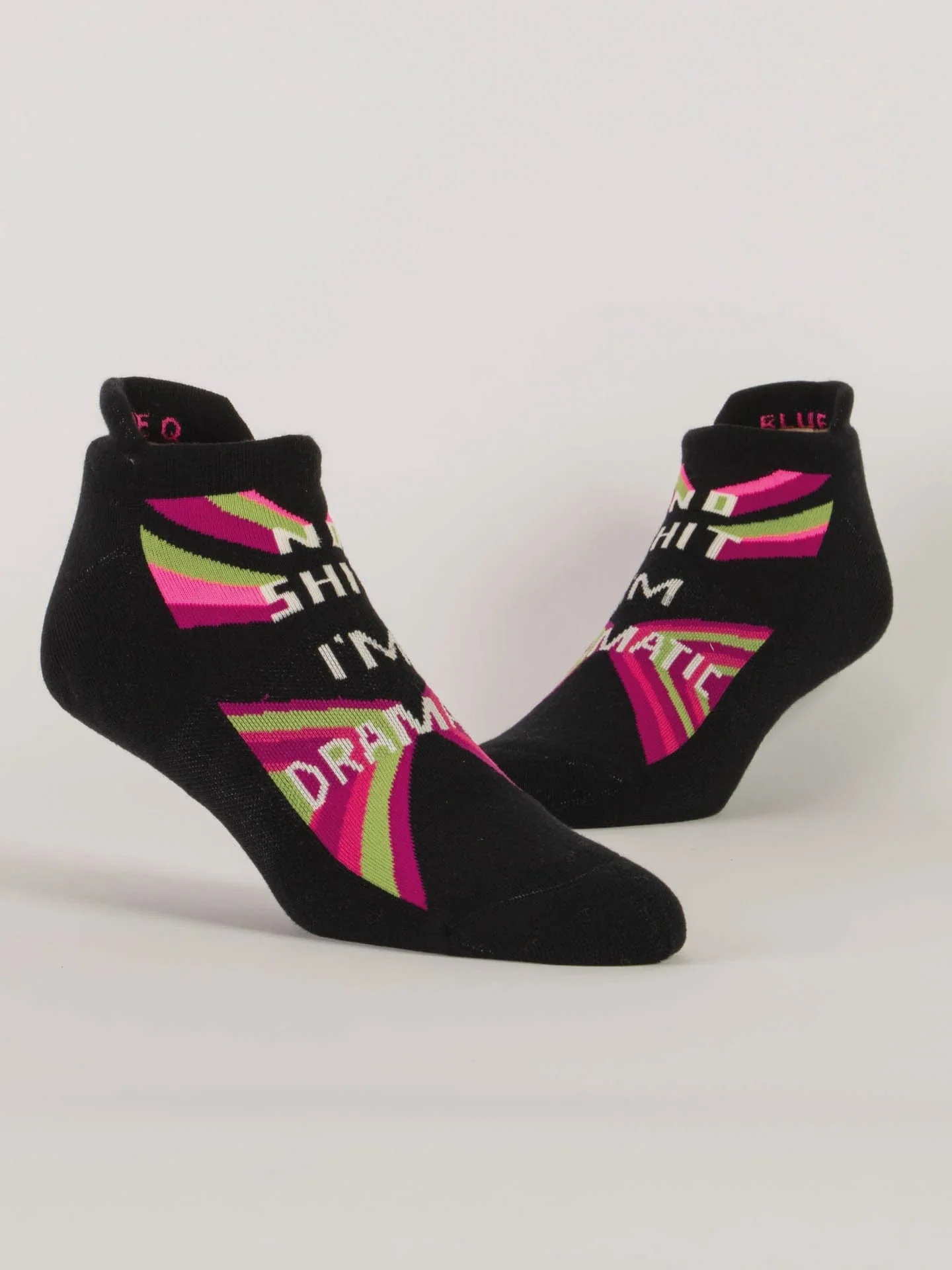 Blue Q No Sh*t I'm Dramatic Sneaker Socks - Image 2
