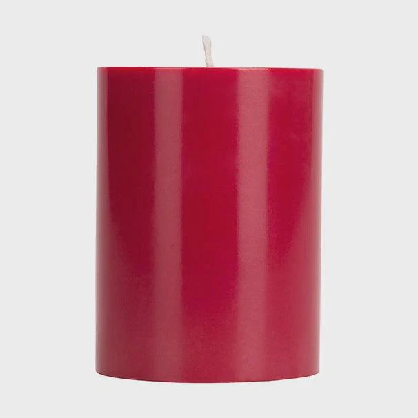 British Colour Standard Guardsman Red Eco Pillar Candle