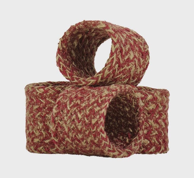 British Colour Standard Jute Napkin Rings Guardsman Red - Image 3