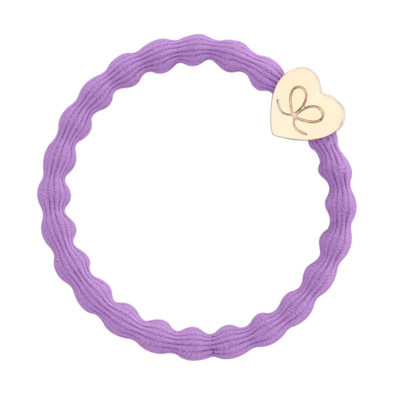 By Eloise Bangle Band | Gold Heart | Lilac