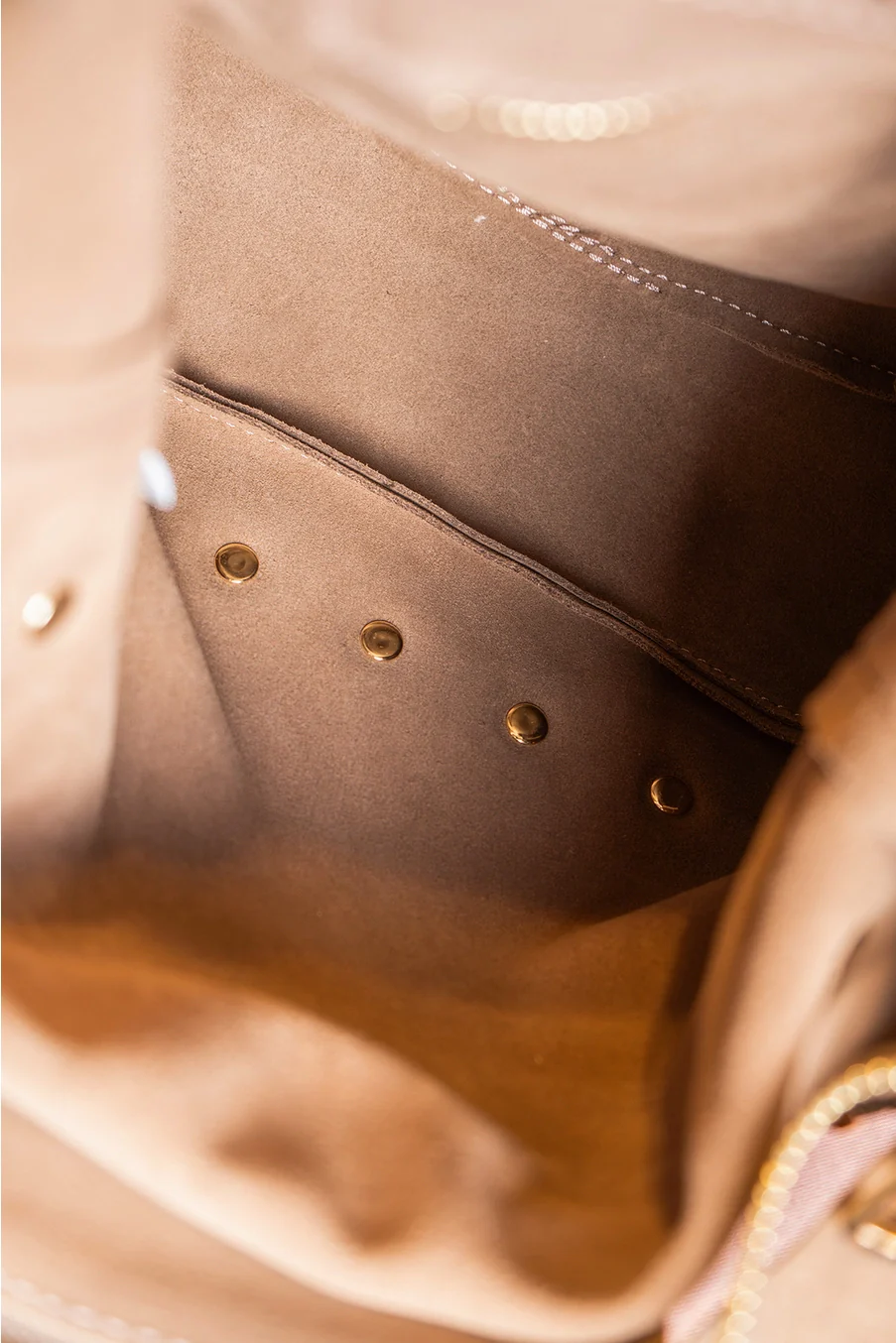 Cherry Paris Alexane Suede Bag Taupe - Image 3