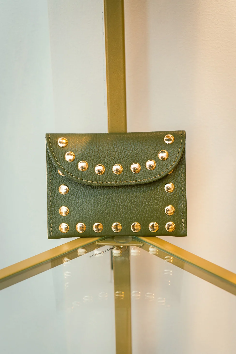 Cherry Paris Leina Leather Purse Khaki - Image 4