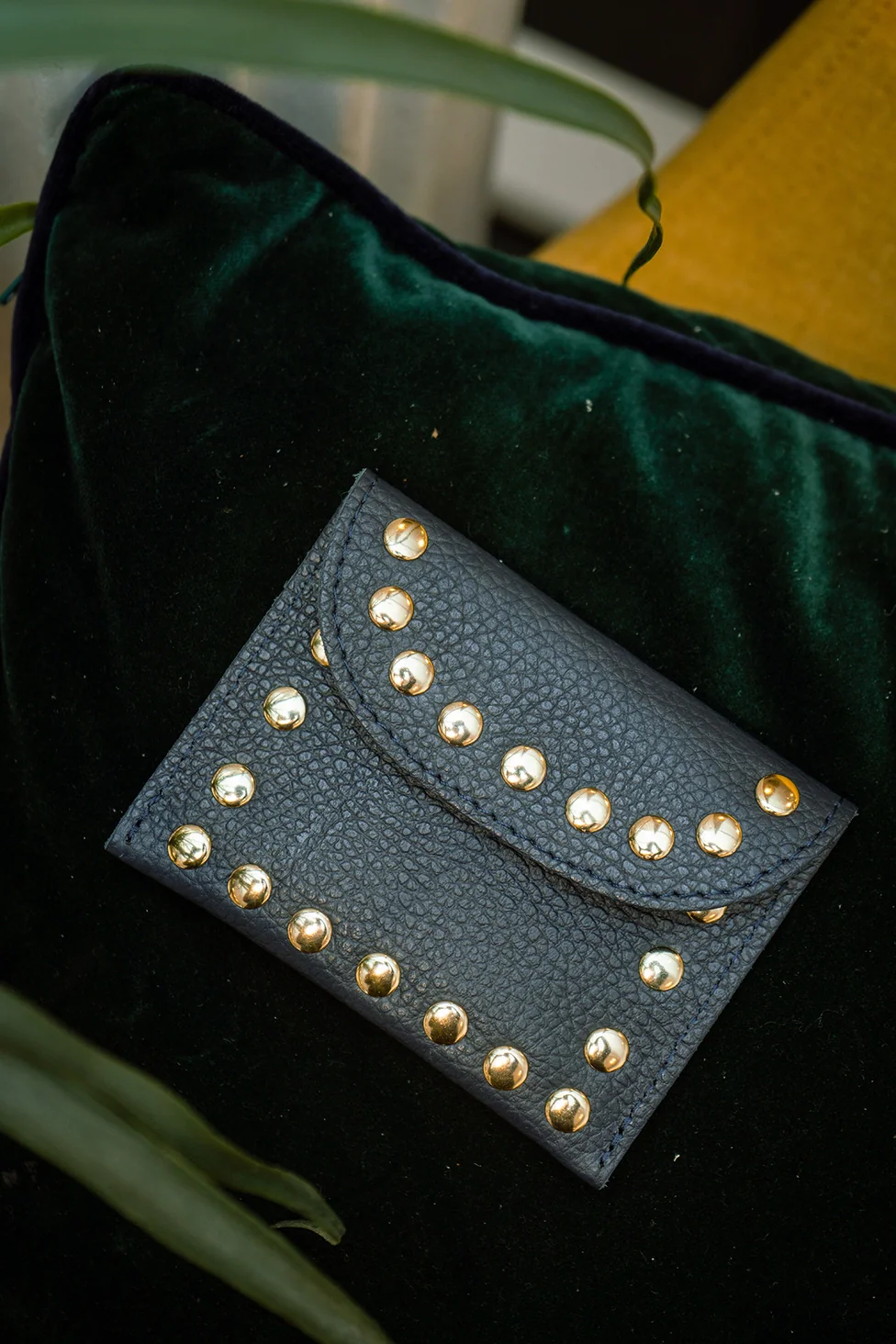 Cherry Paris Leina Leather Purse Navy - Image 3