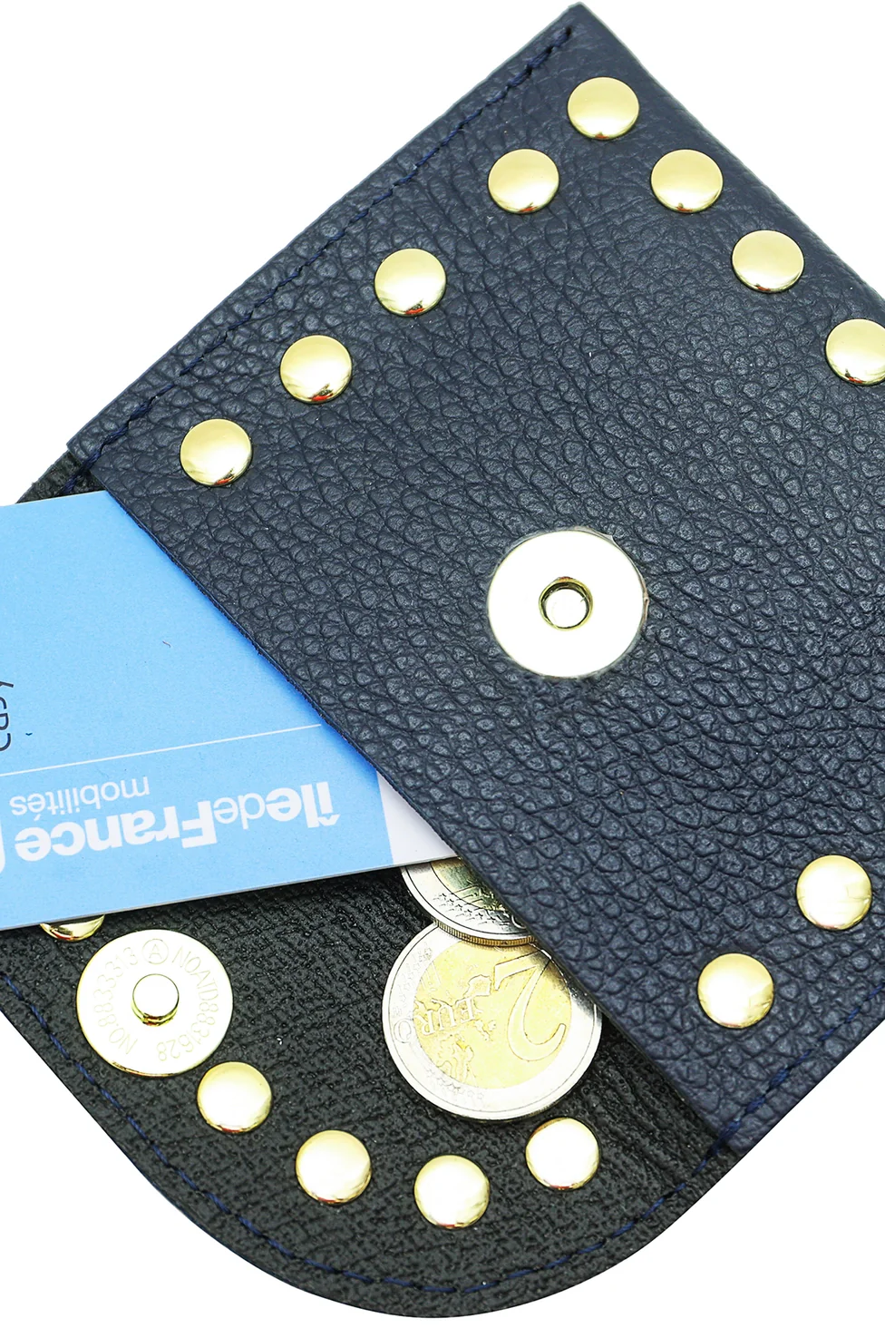 Cherry Paris Leina Leather Purse Navy - Image 6
