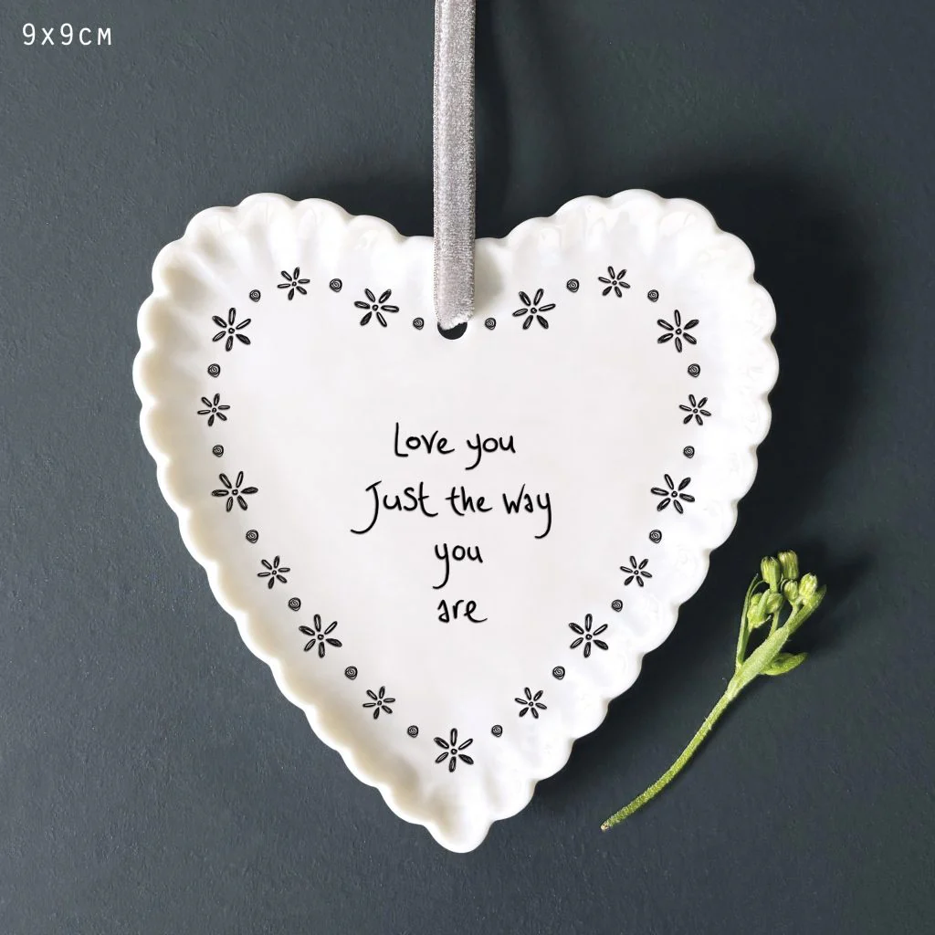 East of India Scallop Heart- -Love you just the way