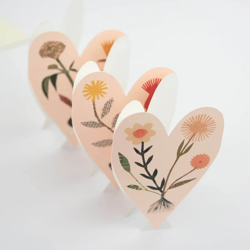 Hearts Concertina Card Valentine's Day - Image 2