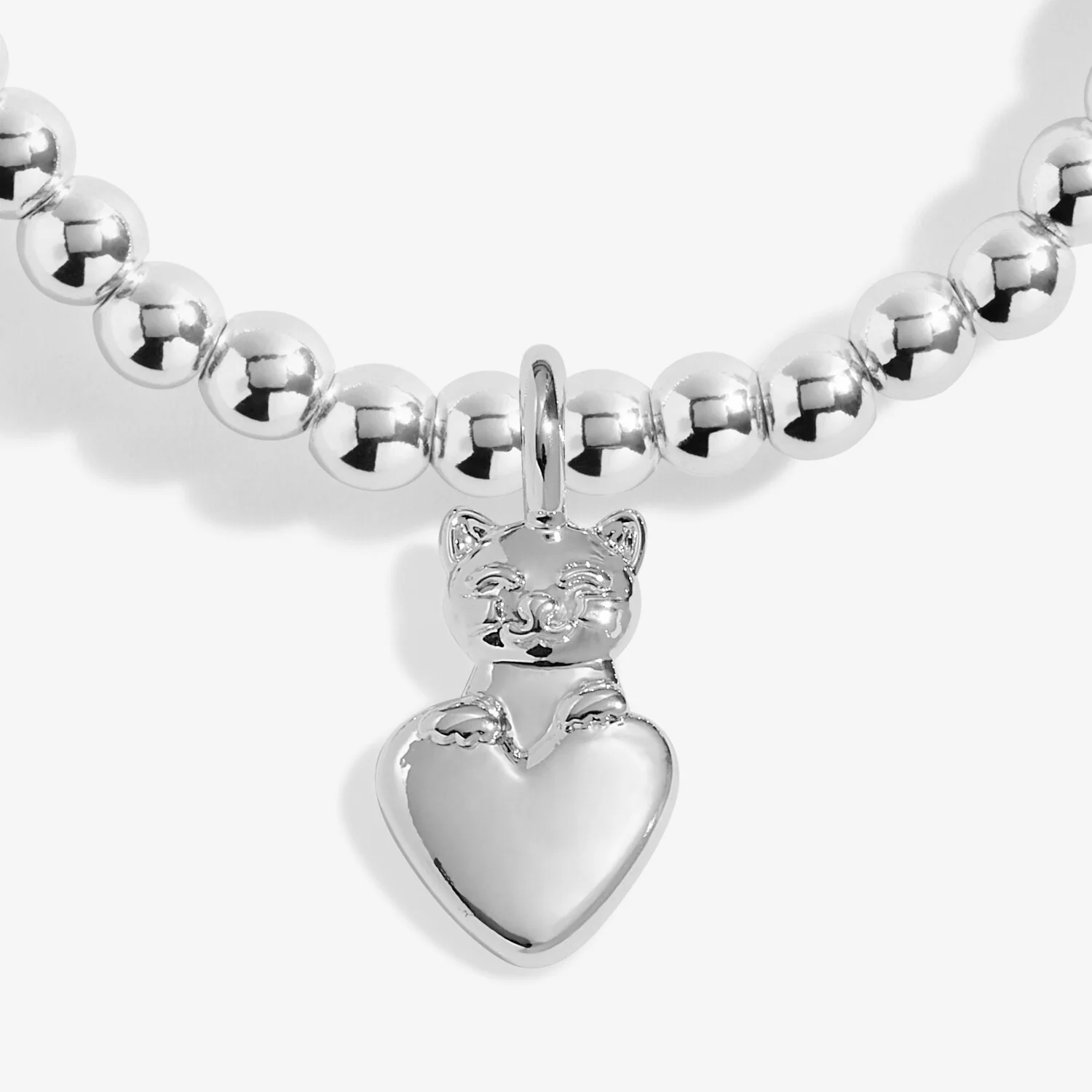 Joma Jewellery A Little 'Purr-Fect Cat Mum' Bracelet in Silver Plating - Image 2