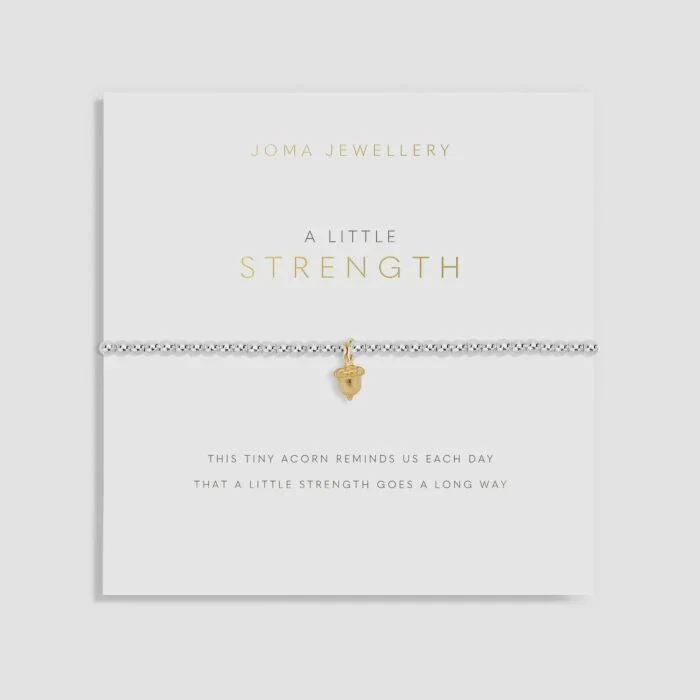 Joma Jewellery A Little 'Strength' Acorn Bracelet