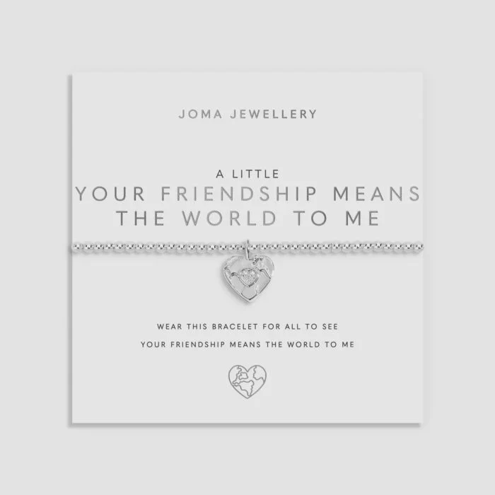 Joma Jewellery A Little 'Your Friendship Means The World To Me' Bracelet