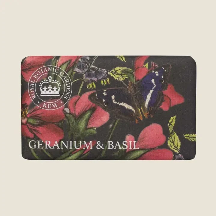 Kew Gardens Geranium & Basil Soap