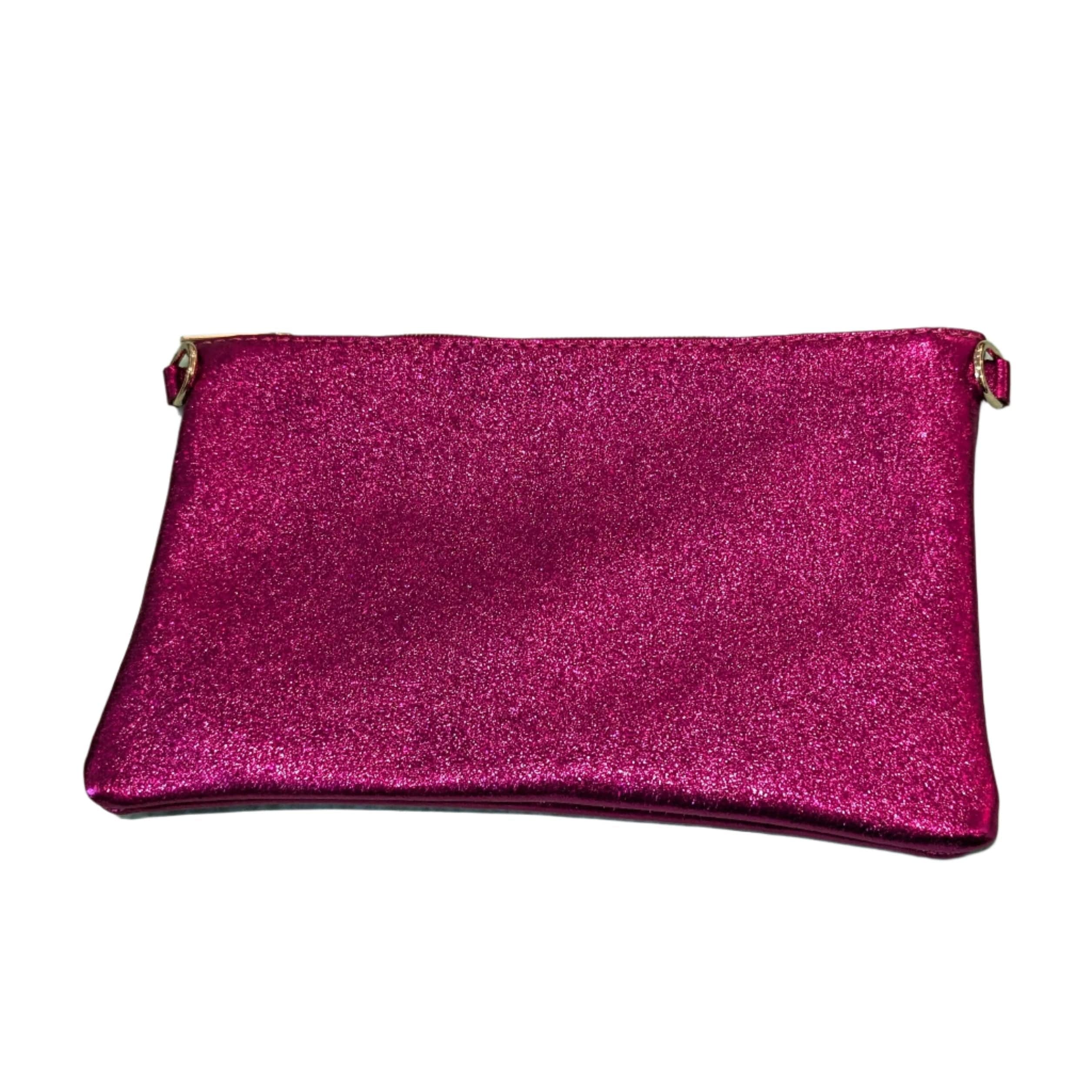 Les Cleias Leather Zip Clutch/Shoulder Bag - Image 6