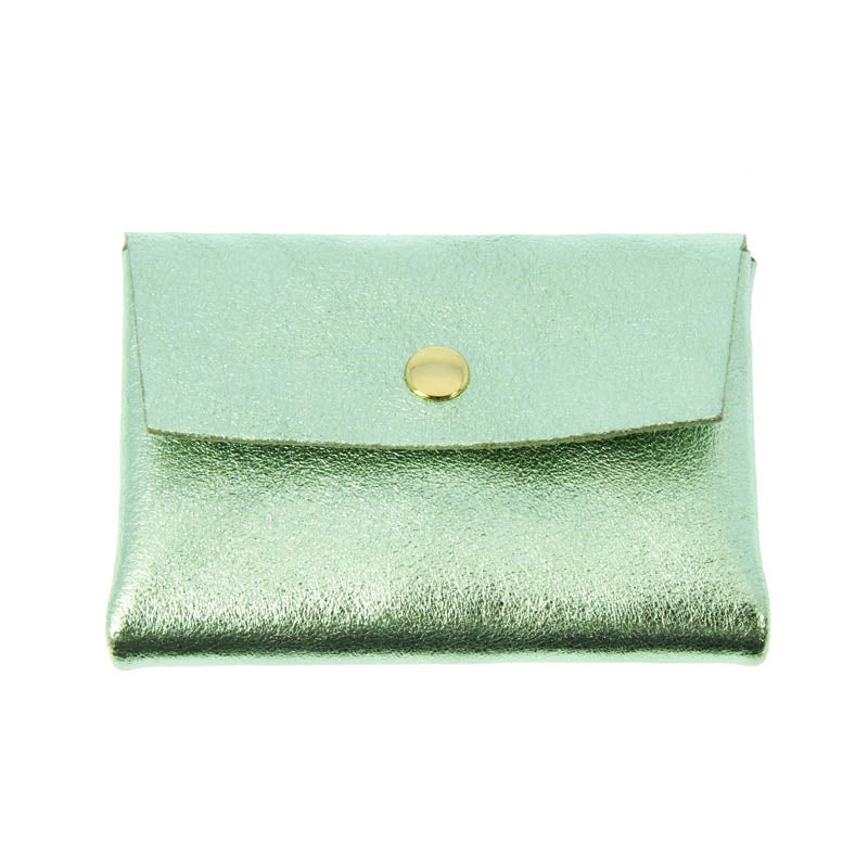 Les Cleias Metallic Leather Coin Purse - Image 13