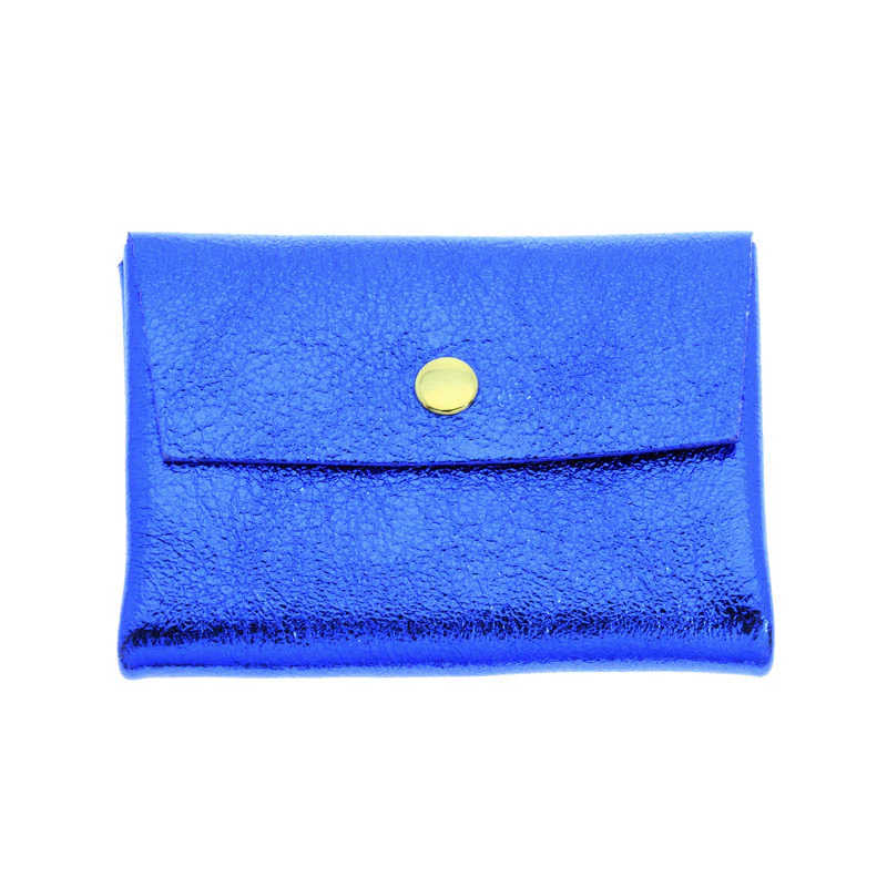 Les Cleias Metallic Leather Coin Purse - Image 14