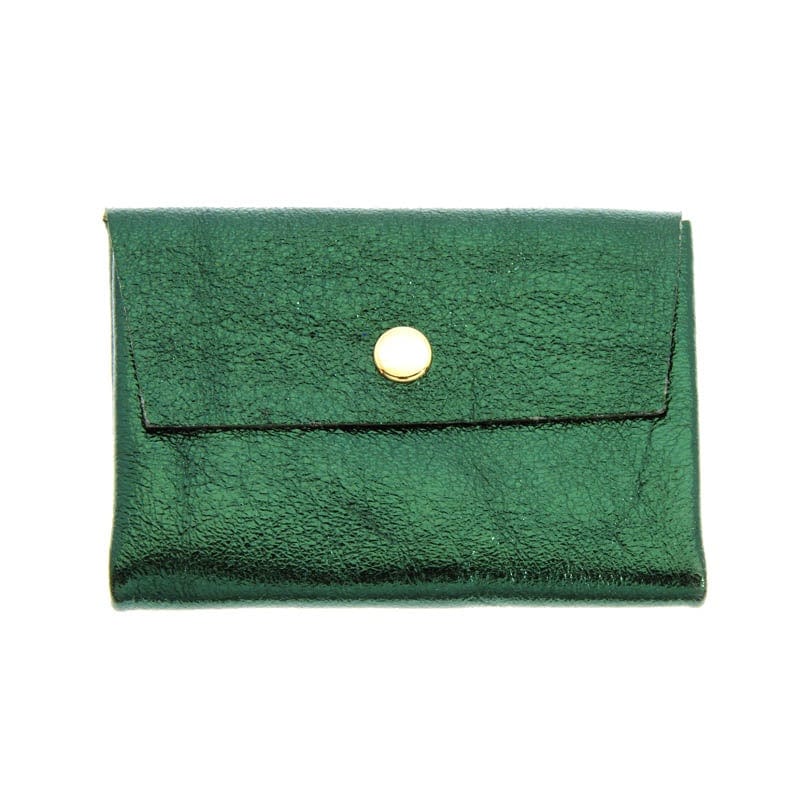 Les Cleias Metallic Leather Coin Purse - Image 4