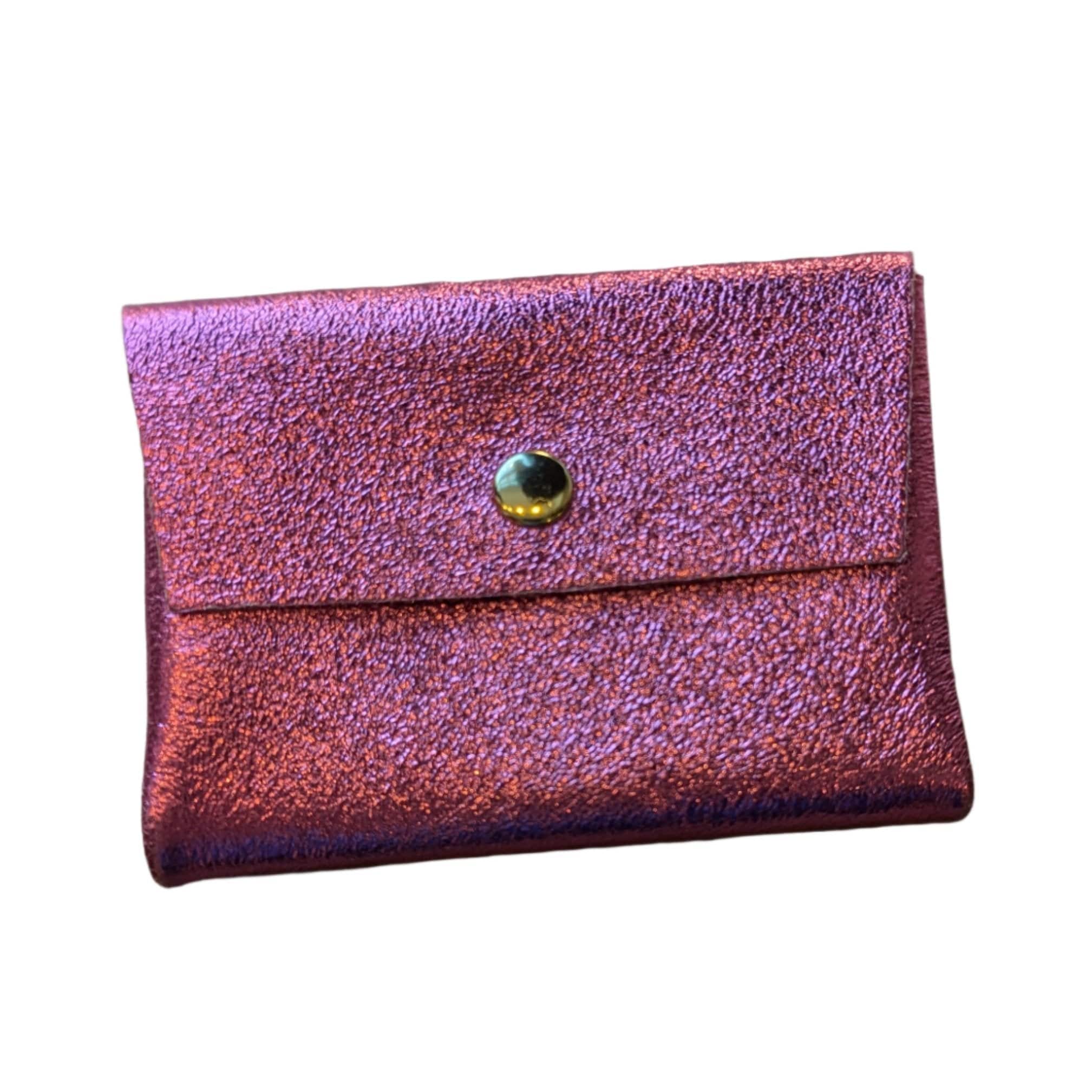 Les Cleias Metallic Leather Coin Purse - Image 7