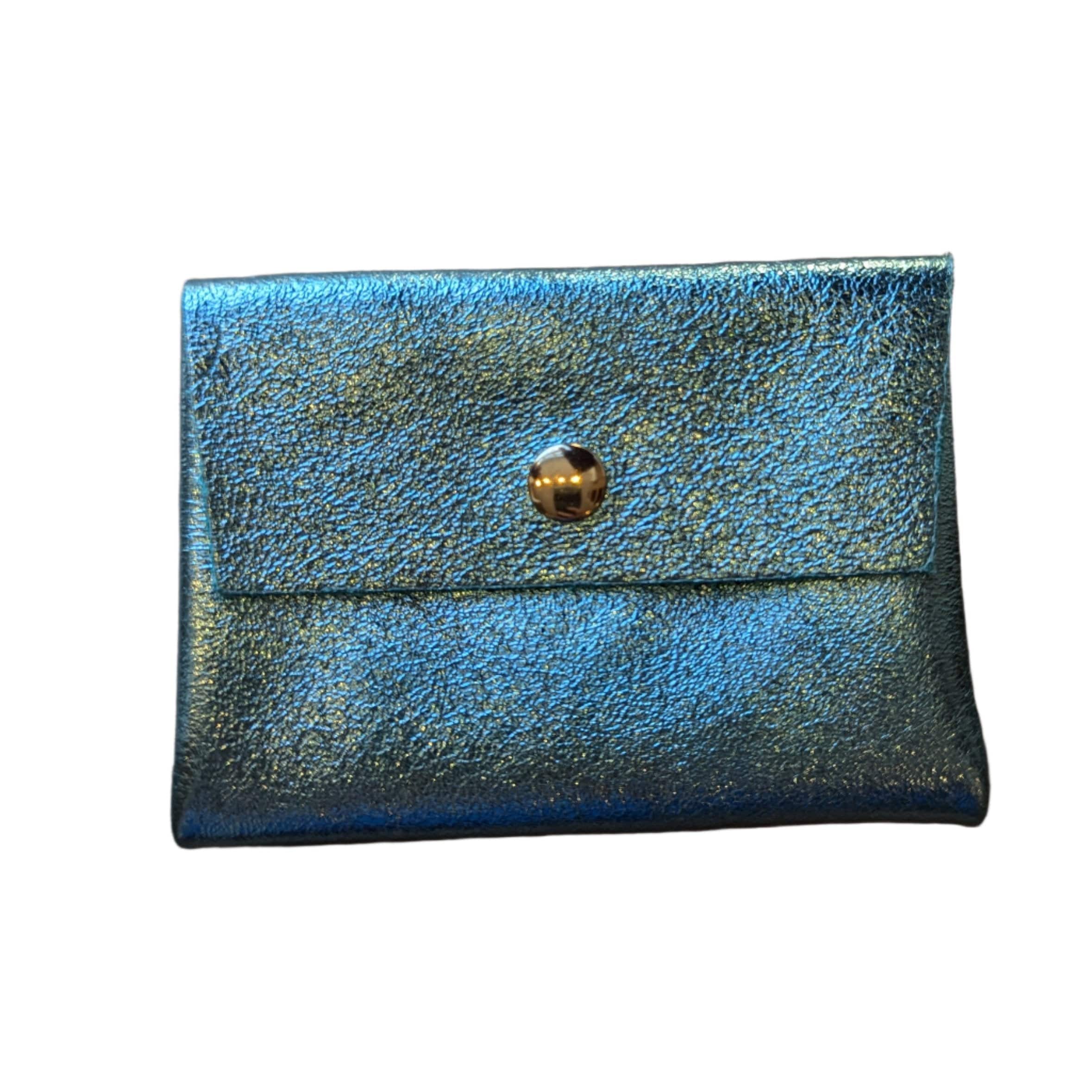 Les Cleias Metallic Leather Coin Purse - Image 8