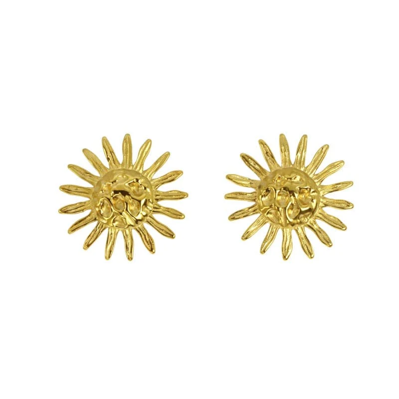 Les Cleias Nelly Gold Sun Earrings