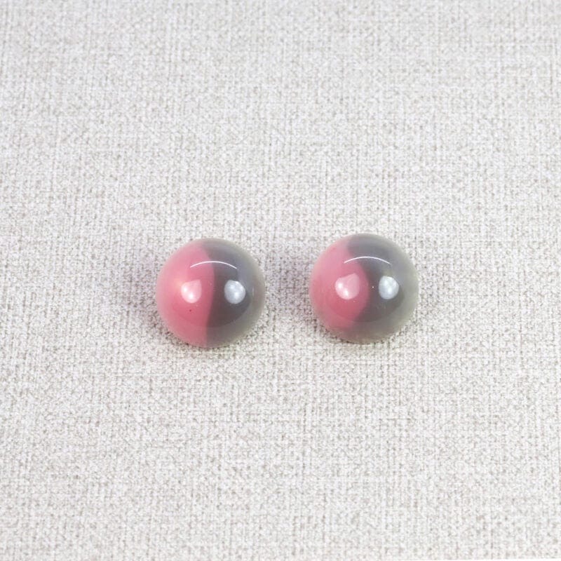 Les Cleias Noah Resin Earrings Pink Grey