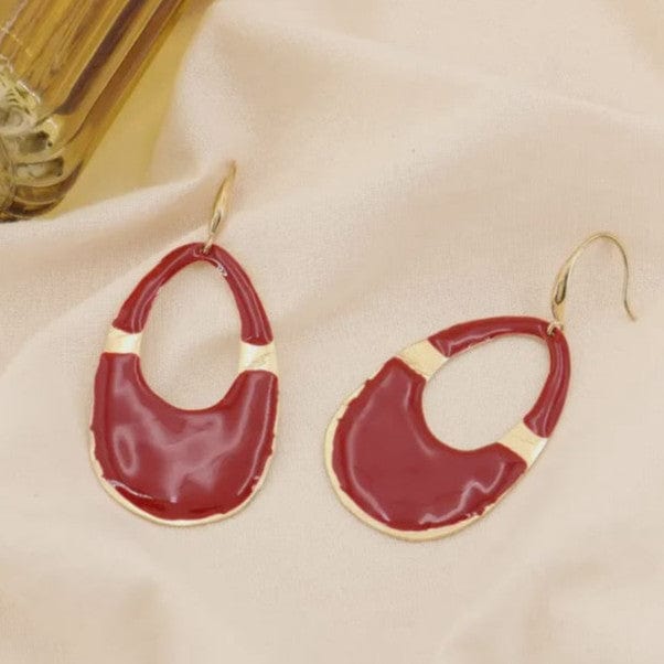 Lilas de Seine Enamel Drop Earrings - Image 3
