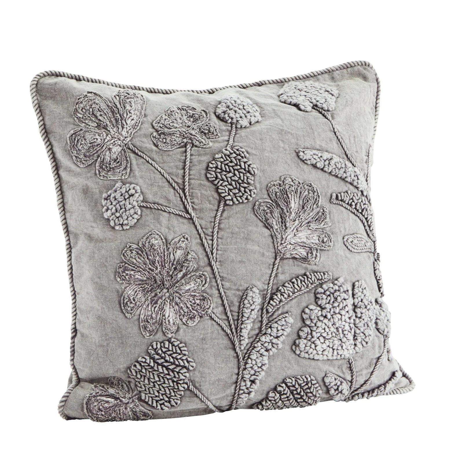 Madam Stoltz Applique Cushion Cover (4 Colours) - Image 5