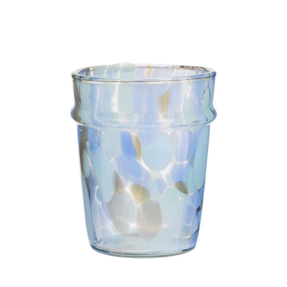 Madam Stoltz Aqua Drinking Glass