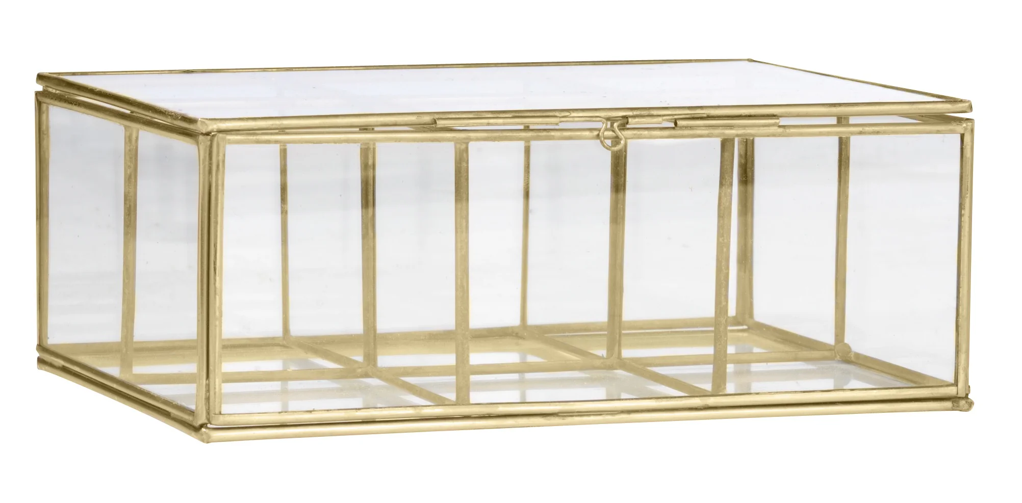 Madam Stoltz Partitioned Glass Box