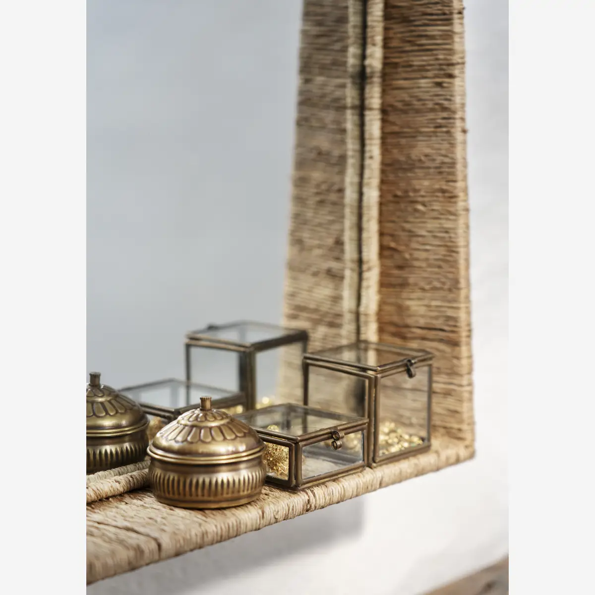 Madam Stoltz Small Brass Storage Box - Image 2
