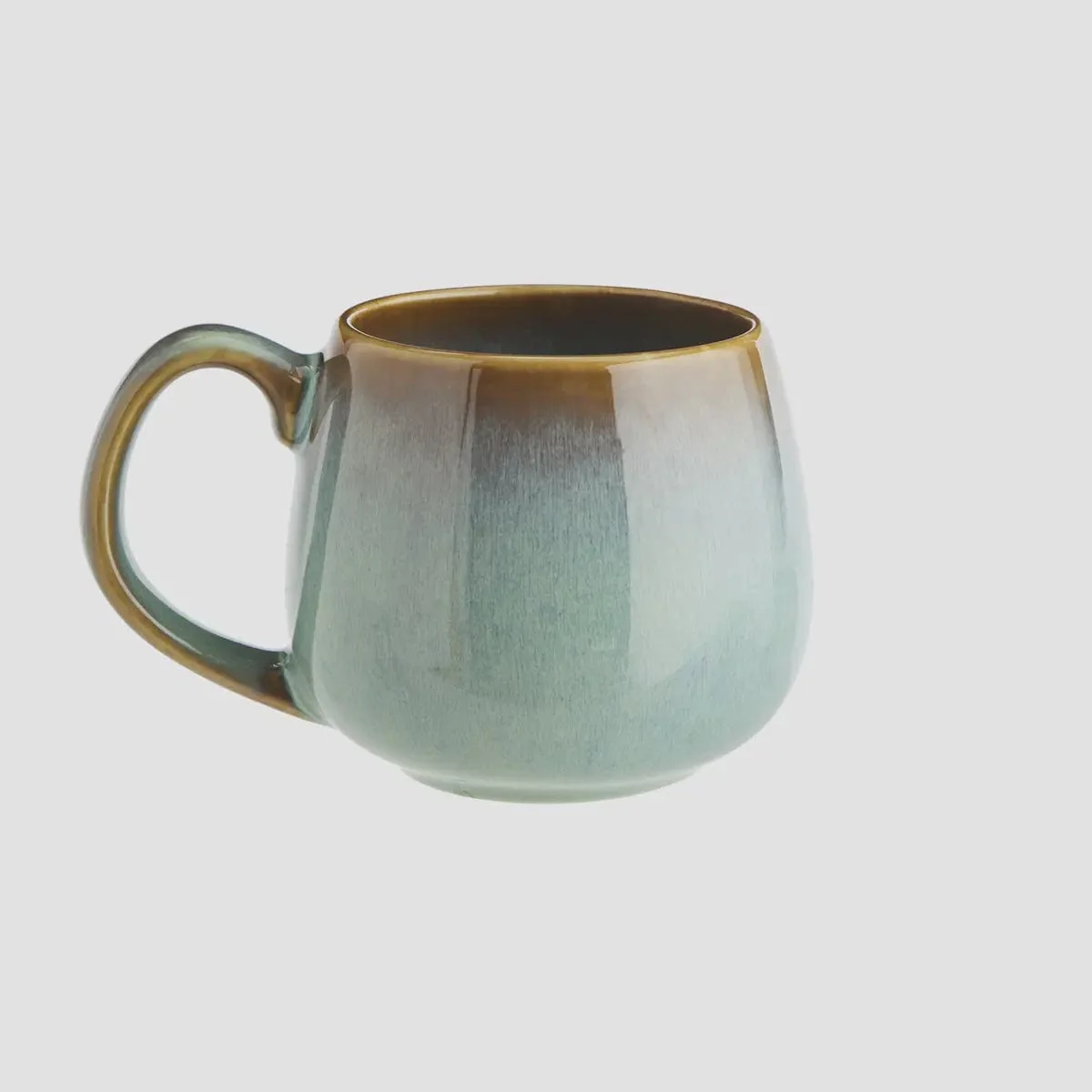 Madam Stoltz Stoneware Mug Green