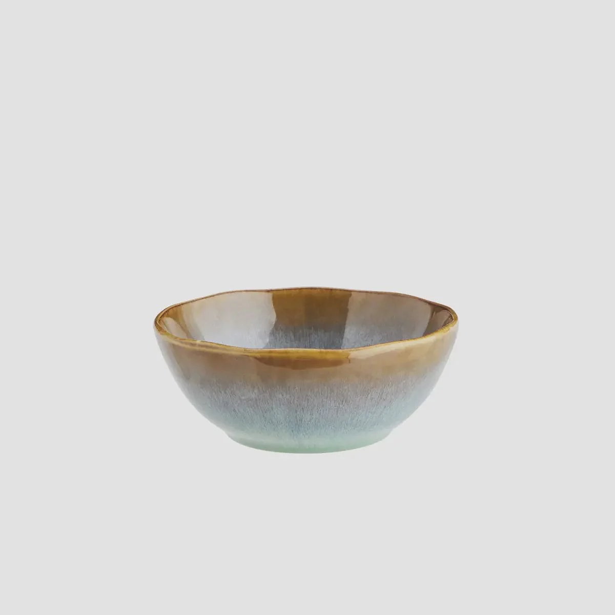 Madam Stoltz Stoneware Small Bowl Green