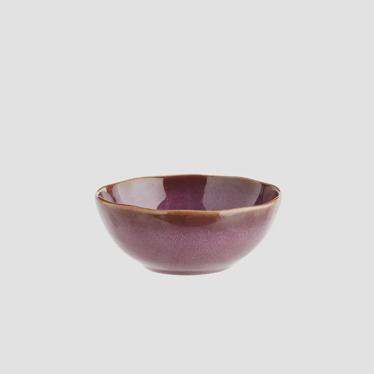 Madam Stoltz Stoneware Small Bowl Plum