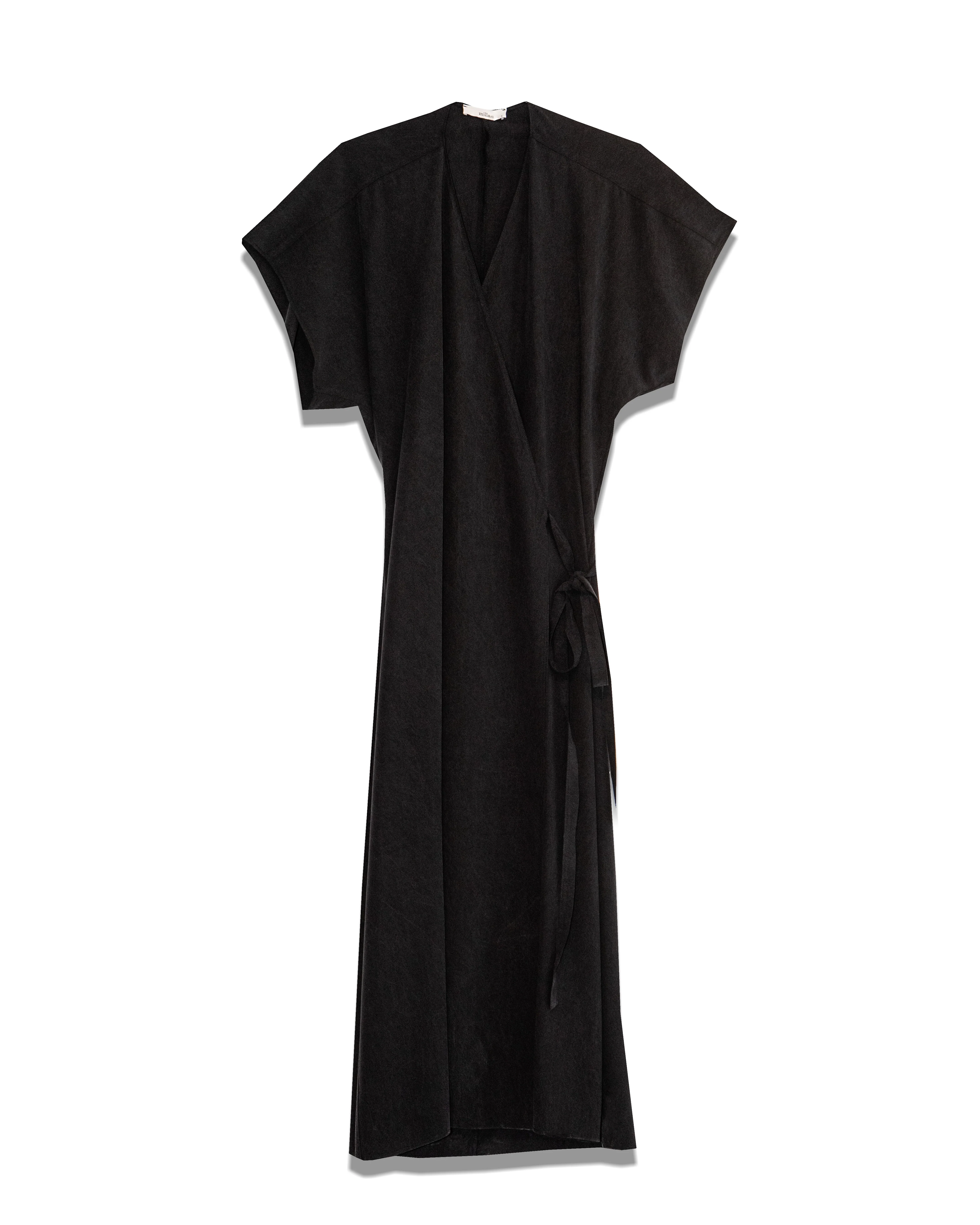 Milla Wrap Dress Charcoal - Image 3