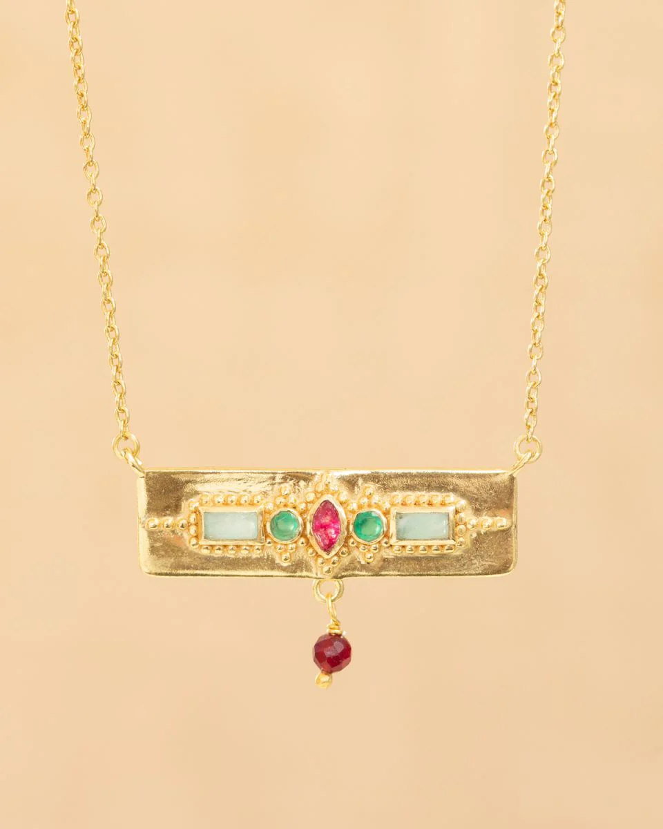 muja juma Adira Flat Bar Necklace