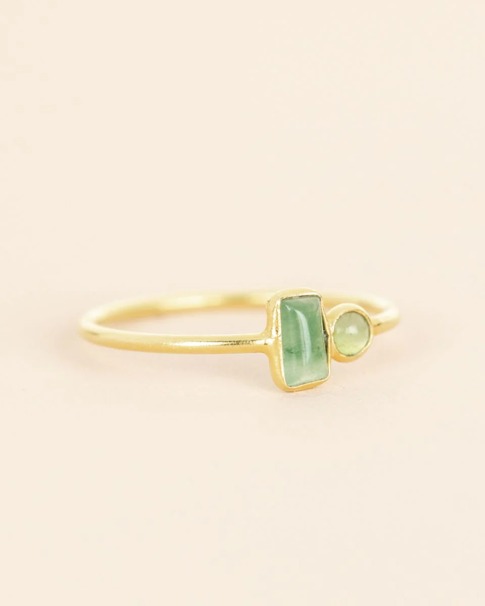 muja juma Lina Aventurine Ring Rectangle - Image 3
