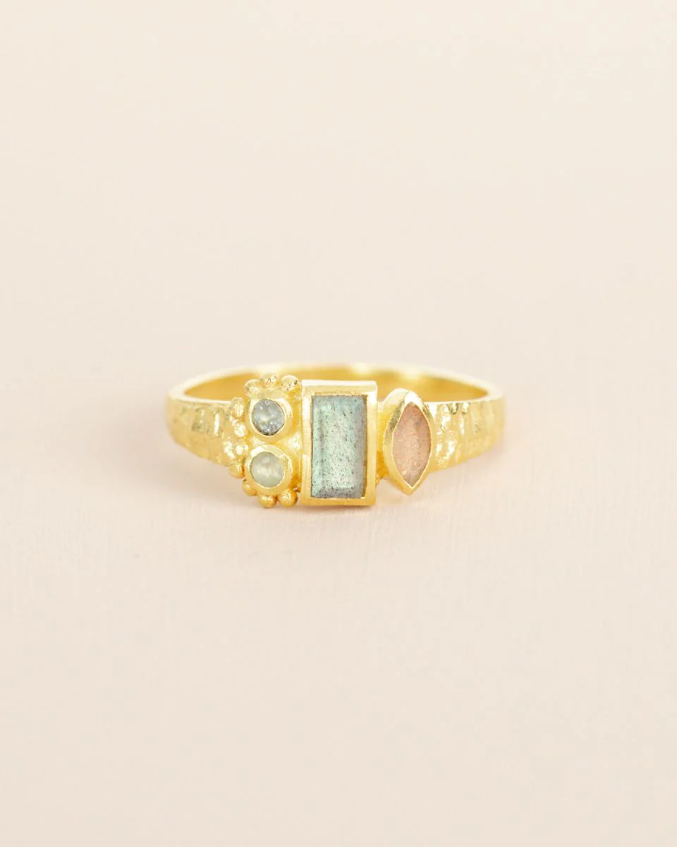 muja juma Zhar Labradorite Ring