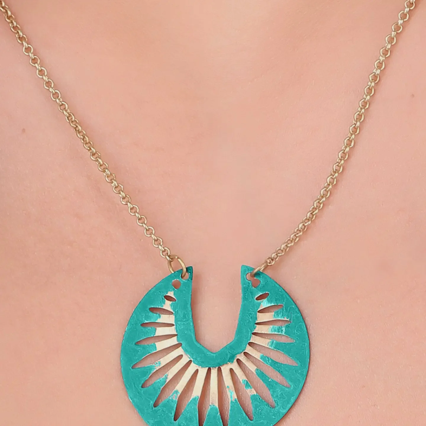 Naazia Necklace Green