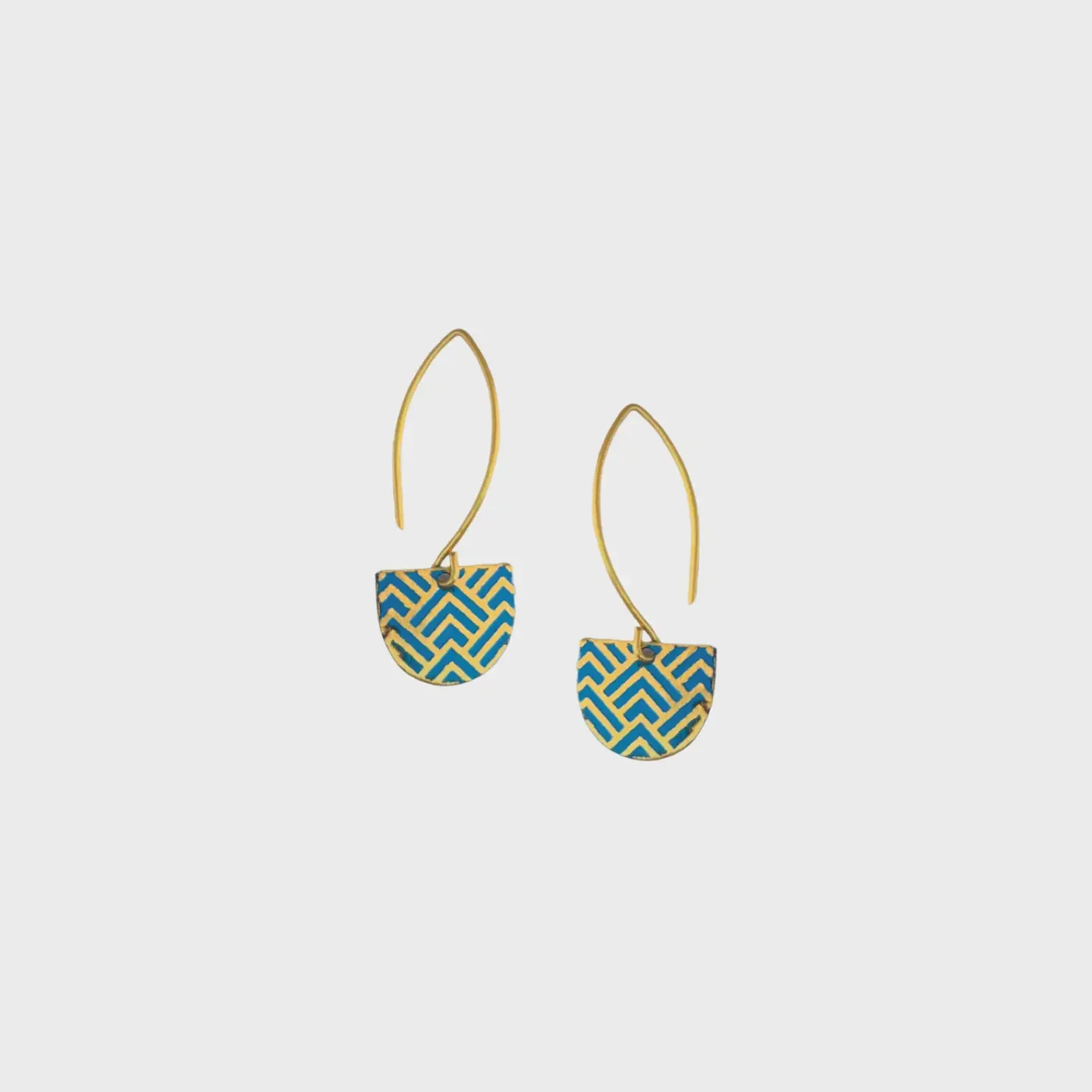Nutan Hook Earrings Blue