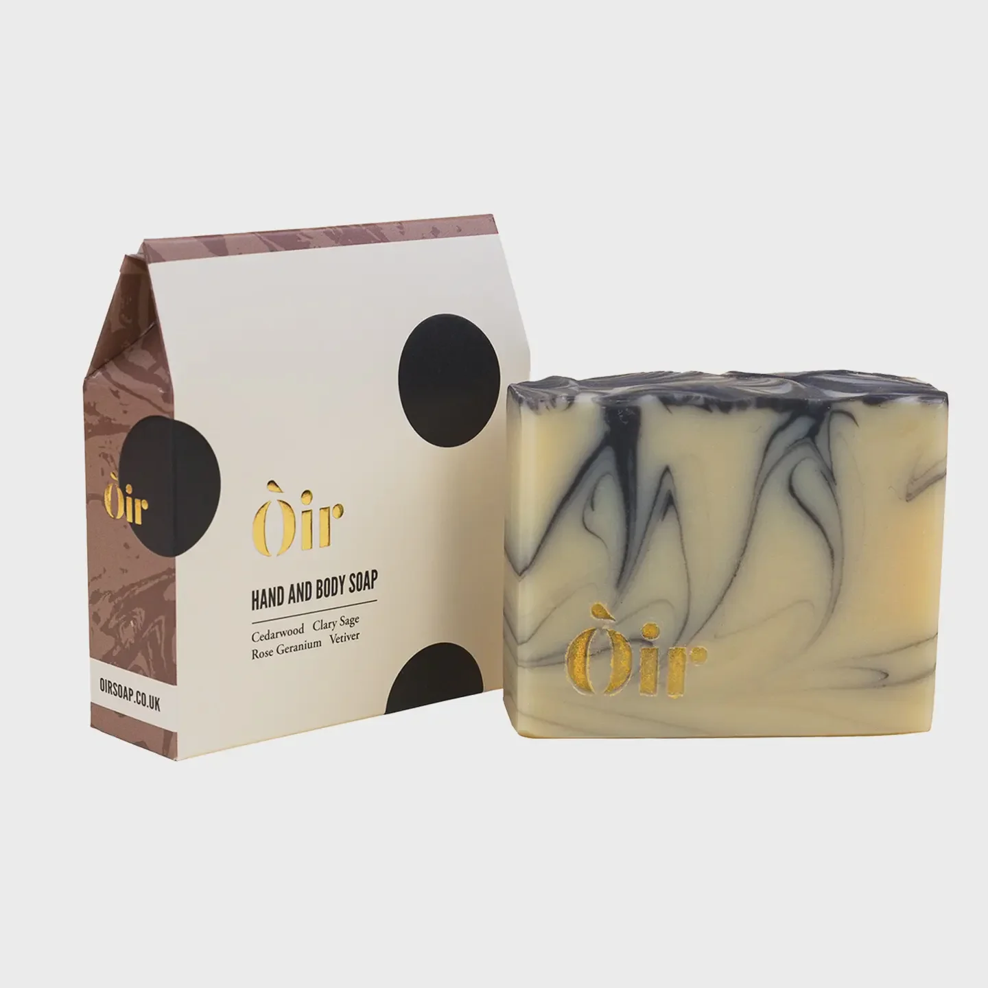 Òir Cedarwood, Clary Sage, Rose Geranium, Vetiver Soap