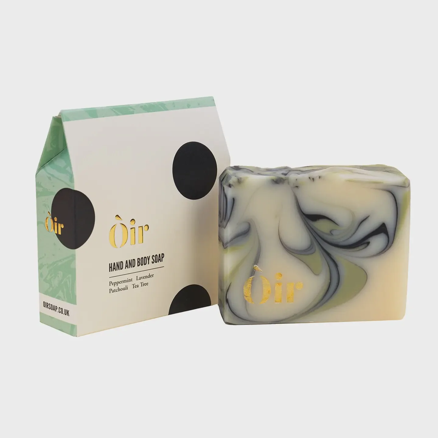 Òir Peppermint, Lavender, Patchouli, Tea Tree Soap
