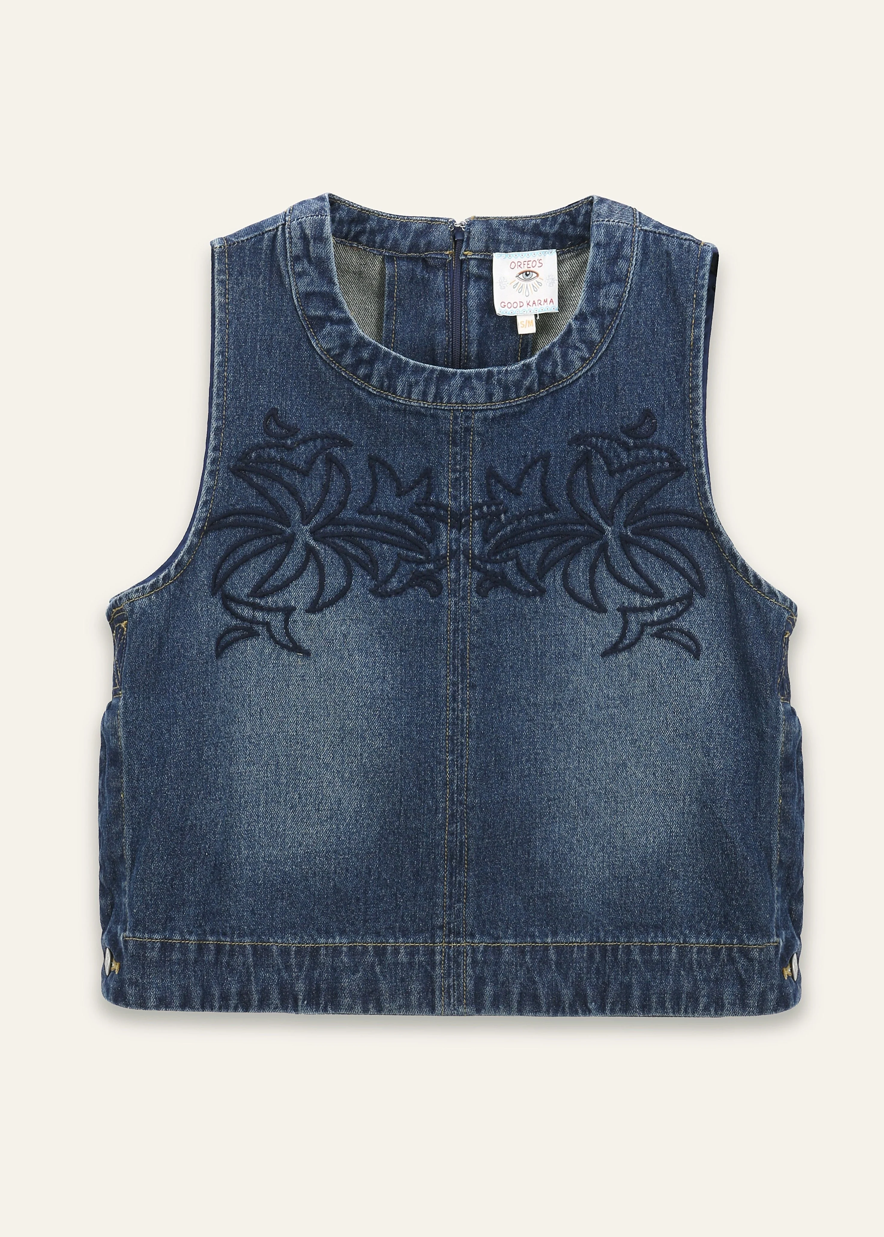 Orfeo Millie Denim Sleeveless Blouse
