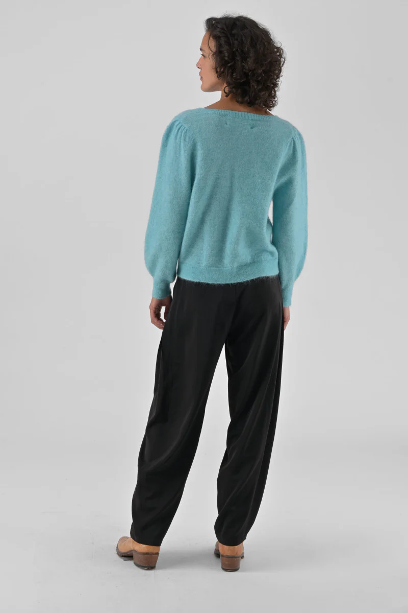 Orfeo Zephyra Pull Over Sweater Aqua - Image 3