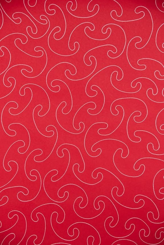 Paper Mirchi Christmas Red Hand Embroidered Wrapping Paper - Image 2