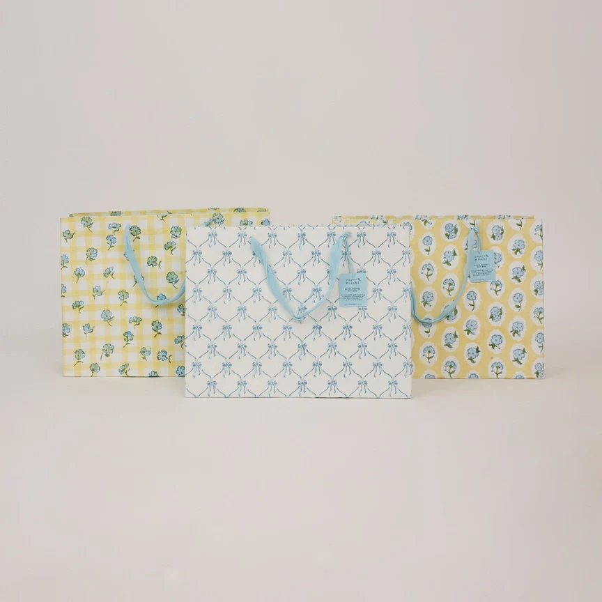 Paper Mirchi Hand Block Printed Gift Bag Large Alaska - Image 2